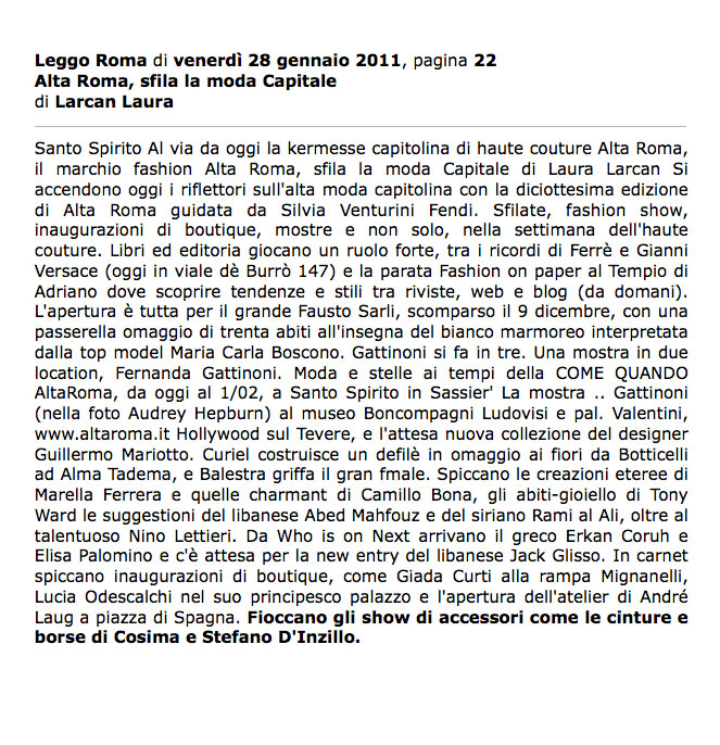 COMUNE DI ROMA